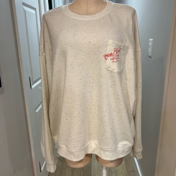 Saltrock Live For The Open Spaces Oversized Confetti Crew Neck Sweatshirt - Picture 2 of 16